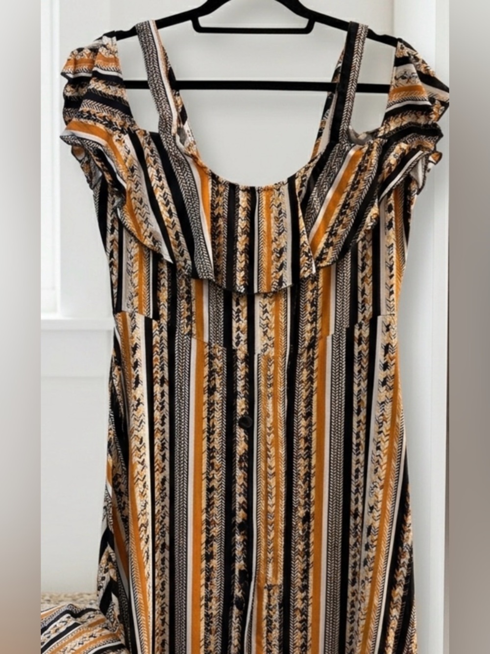 Ashley Stewart | Boho Cold Shoulder Maxi Dress 14/16